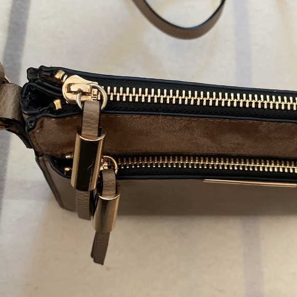 ALDO Light Brown Faux Leather Crossbody Purse, Adjustable Strap - Picture 7 of 13